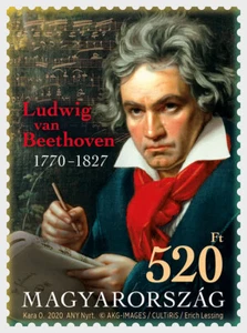 hungary 2020 hongrie 250th Ann Birth Ludwig van Beethoven 1770 1827 art music 1v - Picture 1 of 1