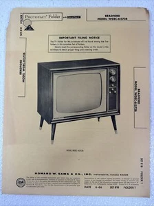 PhotoFact Folder With CircuitTrace For Bradford Model WGEC-61572B TV Repair - Picture 1 of 3