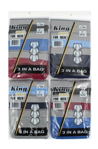 Men's 12 Pack Cotton Blend Assorted Color Stretch Breathable Briefs Underwear - Picture 1 of 2