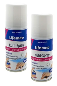 2 x 100ml Kühlspray Eisspray Kältspray Vereisung Sportverletzung schmerzlindernd - Bild 1 von 3