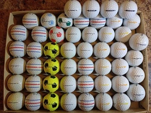 Callaway Premium Golf Ball Mix incl. 30 CHROME SOFT & 20 WARBIRD, used/bulk! - Picture 1 of 10