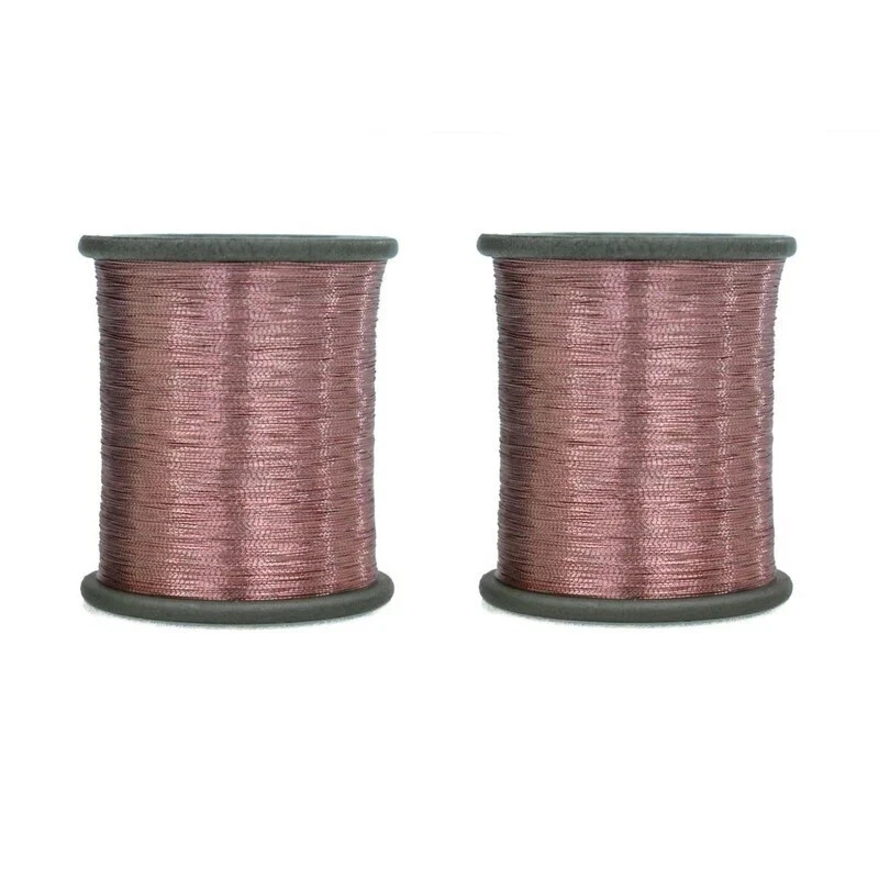 Cotton Metallic Zari Thread For Embroidery 0.1Mm(Pack Of 2 Roll) 100 Gram - Image 1 of 1
