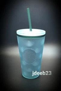Starbucks Spring 2024 Sage/Teal Siren Mermaid Scale Soft Touch Grande Tumbler - Picture 1 of 2