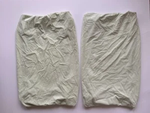 Pottery Barn Changing Pad Cover Baby Infant PB Kids Green Chamois Lot of 2 - Picture 1 of 7