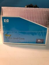 30-pack HP Clear Slim JEWEL Cases for CDs and DVDs JCSW0030