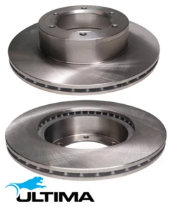 ULTIMA FRONT VENTED DISC BRAKE ROTOR SET FOR TOYOTA HILUX LN111R LN107 3L 2.8 I4 - Picture 1 of 1