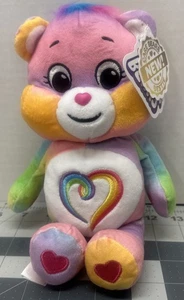 PRIDE TOGETHERNESS BEAR Care Bears 9" 40 Years Plush Stuffed Animal by Basic Fun - Picture 1 of 3