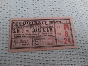 Vintage 1937 Football Ticket Stub - Bild 1 von 2