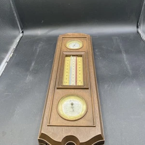 Vintage Weather Station Humidity Temperature Barometer Springfield USA - Picture 1 of 5