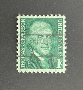 Rutherford, New Jersey Type 841 Precancel - 1 cent Jefferson - U.S. #1278 - Picture 1 of 1