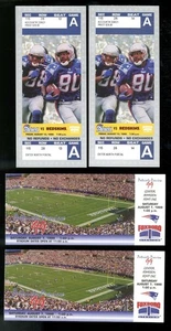 8/13/1999 New England Patriots vs Redskins Full Tickets Champ Bailey PRO DEBUT+ - Picture 1 of 5
