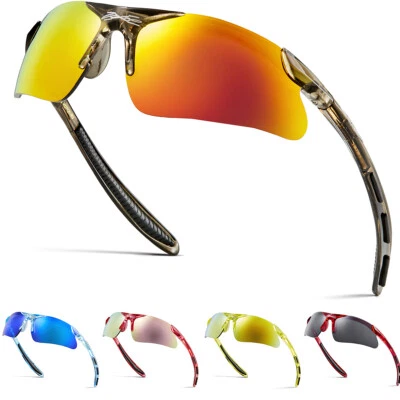 Gafas de sol envolventes para niños béisbol ciclismo deportes niños jóvenes gafas espejadas Foto 1 de 3