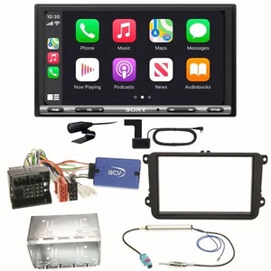 Sony XAV-AX3250 Bluetooth CarPlay USB Einbauset für Golf 5 6 Passat 3C B7 Touran - Bild 1 von 1