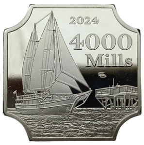 ISLA DE ROSA - ROZOJ - ITALIA 4000 MILLS 2024 VELERO 39x39mm PRUEBA - Imagen 1 de 2