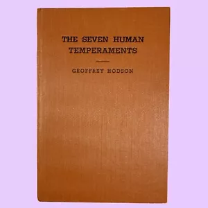 SIGNIERT Geoffrey Hodson - Die sieben menschlichen Temperamente (2. Auflage 1953) HC Indien - Bild 1 von 6