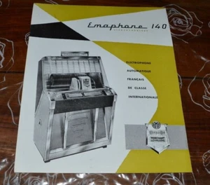 FLYER Jukebox EMAPHONE 140 HÄNDLER SA SODIMA   - Bild 1 von 2