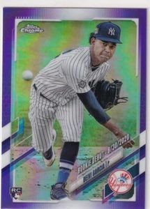 2021 TOPPS CHROME PURPLE REFRACTORS RC DEIVI GARCIA NEW YORK YANKEES JC-2547 - Picture 1 of 1