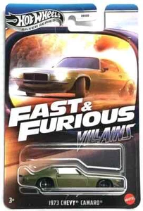 1973 Chevy Camaro Green Hot Wheels Fast & Furious Villains 2025 4/5 1:64 - Picture 1 of 1