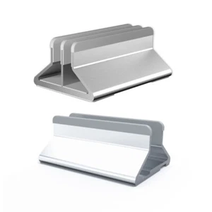 Adjustable Vertical Laptop Stand Space-Saving Design Desktop Notebook Holder - Photo 1/9