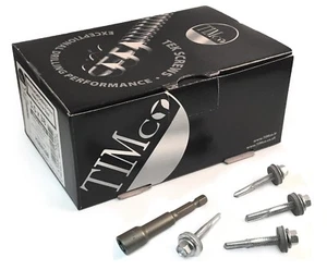 TIMco 5.5 x 38mm Techos Autoperforantes Cabezal hexagonal TEK tornillos w / arandela de acero pesado - Imagen 1 de 4