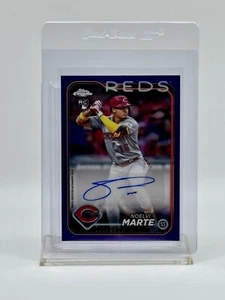 2024 Topps Chrome Update Series - Autographs Purple Refractor Noelvi Marte (RC) - Bild 1 von 2