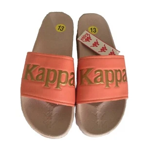 KAPPA 222 BANDA ADAM 9 SLIDES SANDALS CORAL GOLD UPPER UNISEX SIZE 13 NIB - Picture 1 of 8