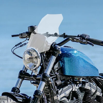 Parabrisas transparente con pulsera para manillar Yamaha V Star 250 650 1100 7/8"" 1" Foto 1 de 4