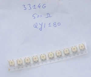 Bourns 3314G 500Ω Trimmer Resistors - SMD 4mm lot de 10 - Imagen 1 de 4