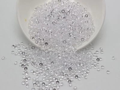 4.000 piezas Acrílico Estrás Diamante 4 mm Confeti Suministros de Boda Mesa Dispersión Foto 1 de 4