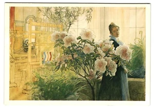 Postcard Azalea 1906 Efter akvarell av carl larsson - Picture 1 of 2