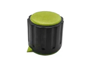 Manopola per potenziometro asse 6mm gialla con indice diametro 22mm a mandrino - Picture 1 of 1
