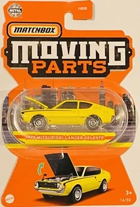 Matchbox moving Parts 1975 Mitsubishi Lancer Celeste yellow 2022 new - Picture 1 of 3