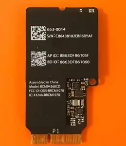 OEM Apple iMAC A1419 A1418 2013 WiFi BlueTooth Card BCM94360CD 653-0014 - Picture 1 of 2