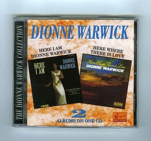 2 CDs ALBUMS ON ONE CD DIONNE WARWICK HERE I AM/HERE WHERE THERE IS LOVE - Imagen 1 de 2