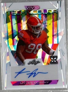 Myles Murphy 2023 Leaf Vivid White Technicolor Auto Atomic /6