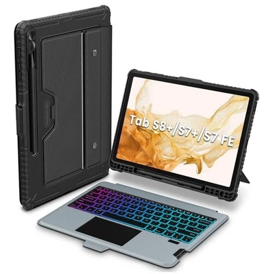 NiLLKiN Bumper Combo Keyboard Case Backlit Version SAM. TAB. S8+/S8+5G/S7+/S7FE - Image 1 of 4