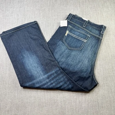 Jeans Cinch Carter 2.4 para Hombres 44 x 30 Nuevos con Etiquetas Relajado Bootcut Lavado Oscuro Vaquero Occidental Foto 1 de 4