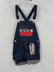 LEVI’S girls overall shorts new size small 12R - Picture 1 of 7