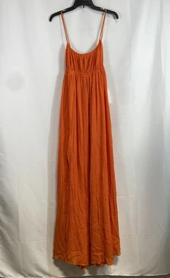 Maxi vestido naranja sin mangas Anna Nata para mujer talla pequeña nuevo con etiquetas Foto 1 de 4