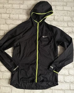 Nike Running Jacket Mens S Black Hooded Impossibly Light Reflective 620057-010 - Picture 1 of 8