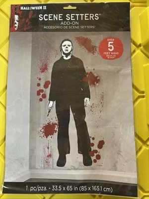NEW Halloween II Michael Myers Scene Setter 33.5" x 65" - High-Quality Decor - Image 1 of 2