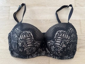 Victoria's Secret Damen BH Spitzenbesatz 32DDD/F70 Schwarz Beige - Bild 1 von 4