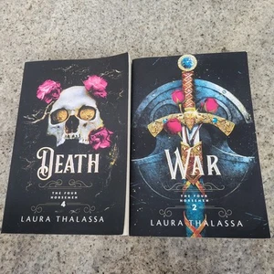 Four Horsemen Books by Laura Thalassa WAR & DEATH Bloom Books Set 2 Paperback - Picture 1 of 11