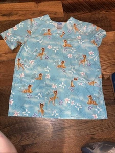 Il meraviglioso mondo di Disney Bambi Scrub Top / Taglia S - Foto 1 di 6