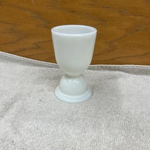Vintage Anchor Hocking Milk Glass Double Egg Cup - Picture 1 of 5