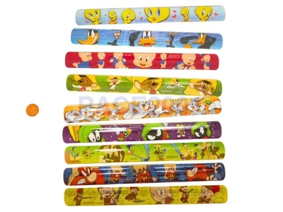 Lote de 9 pulseiras Looney Tunes Slap como na foto - Imagem 1 de 3