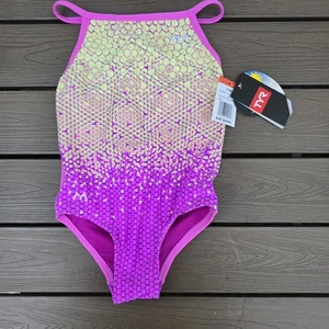 TYR Girl's Simone Manuel Galactic Glow Diamondfit One Piece Size 6/6x New - Picture 1 of 4