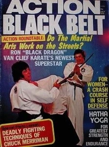 7/75 ACTION BLACK BELT RON VAN CLIEF CHUCK MERRIMAN KARATE KUNG FU MARTIAL ARTS - Picture 1 of 1