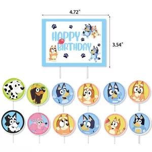 Paper Cake Toppers Muffin Cake Cupcake Decoration Set Birthday Party Celebration - Picture 1 of 41