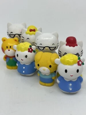 2012 Sanrio Hello Kitty Figures Lot of 8 Plastic PVC Characters - Изображение 1 из 4